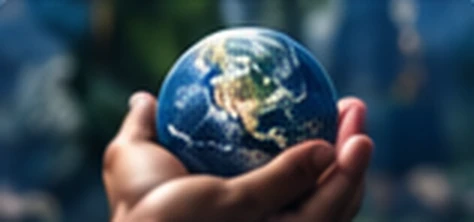 Mains tenant le globe terrestre